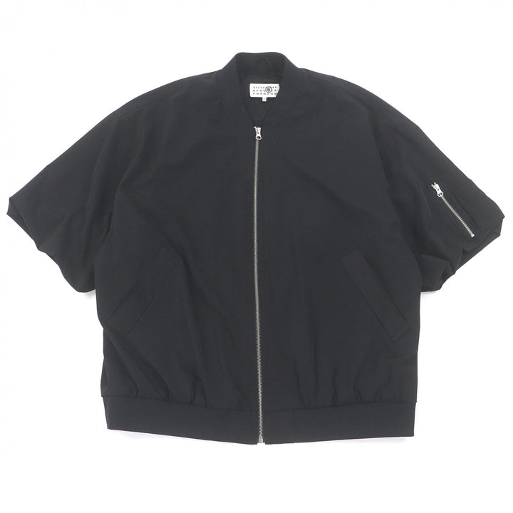 Excellent MM6 Maison Margiela Blouson Half sleeve black polyester mens XS