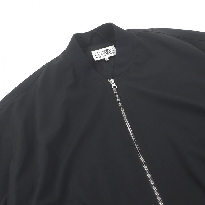 Excellent MM6 Maison Margiela Blouson Half sleeve black polyester mens XS