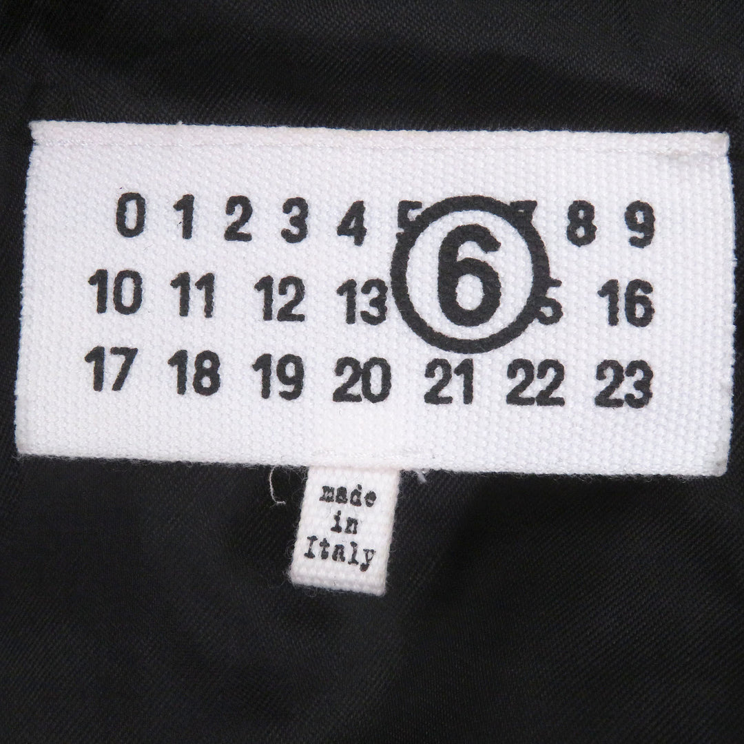 Excellent MM6 Maison Margiela Blouson Half sleeve black polyester mens XS