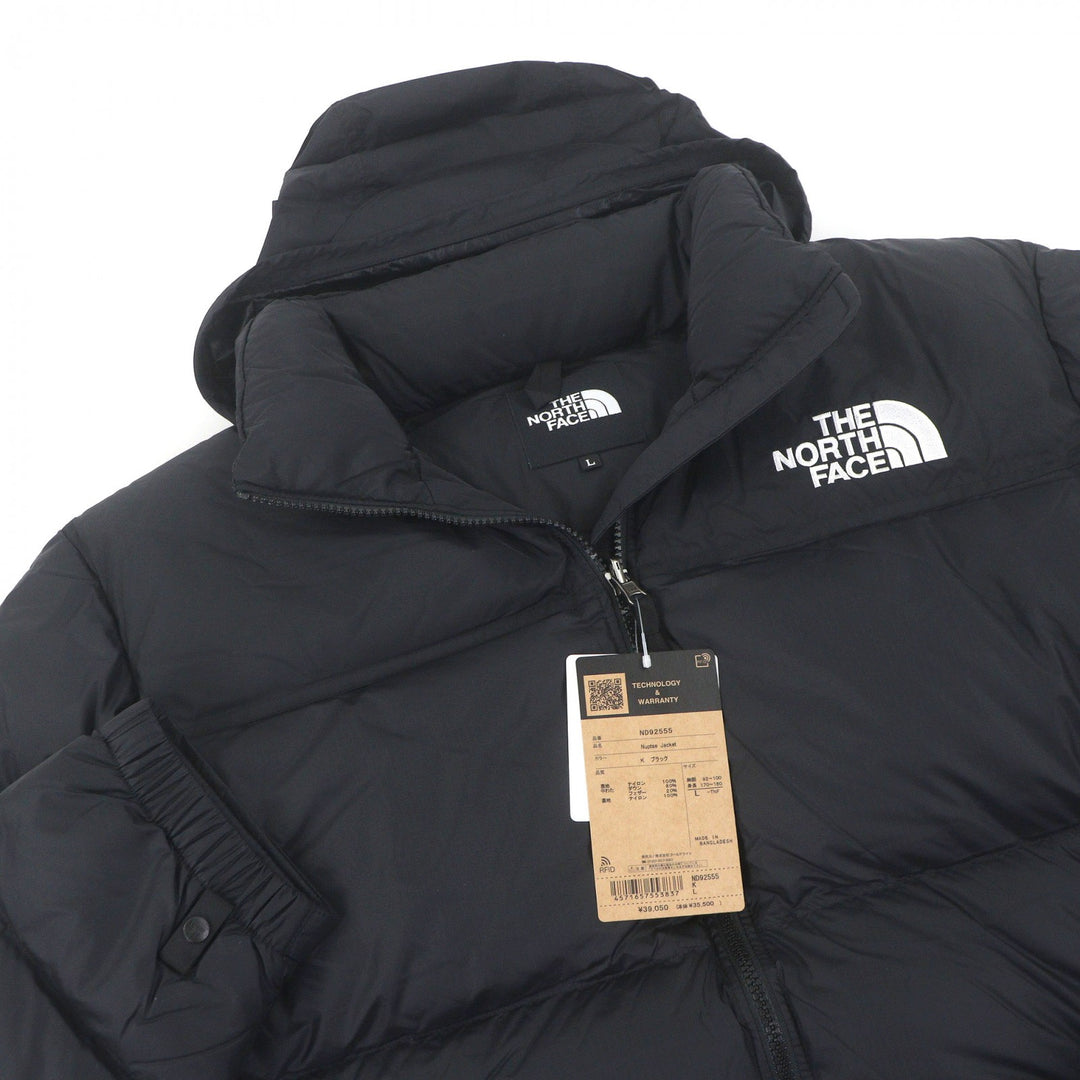 Pristine THE NORTH FACE Down jacket Nuptse Jacket With hood black Nylon