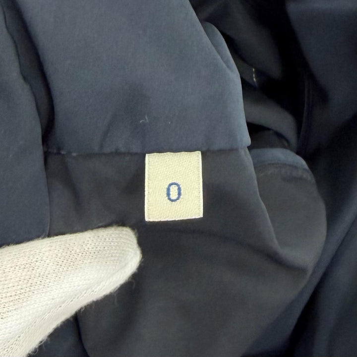Great MONCLER Jacket ENET Logo patch and hood ZIP UP Navy Women 0 J10931A00087