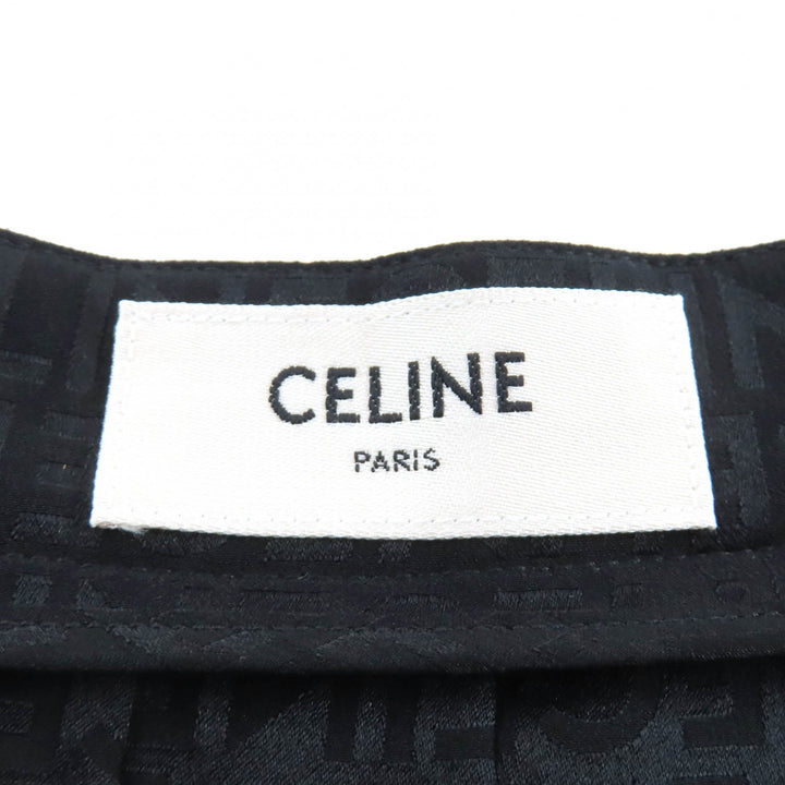 Excellent CELINE Pleated skirt black silk Women 34 2J441967Q