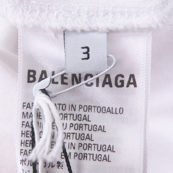 Pristine BALENCIAGA adidas Short sleeve T-shirt Trefoil logo embroidery