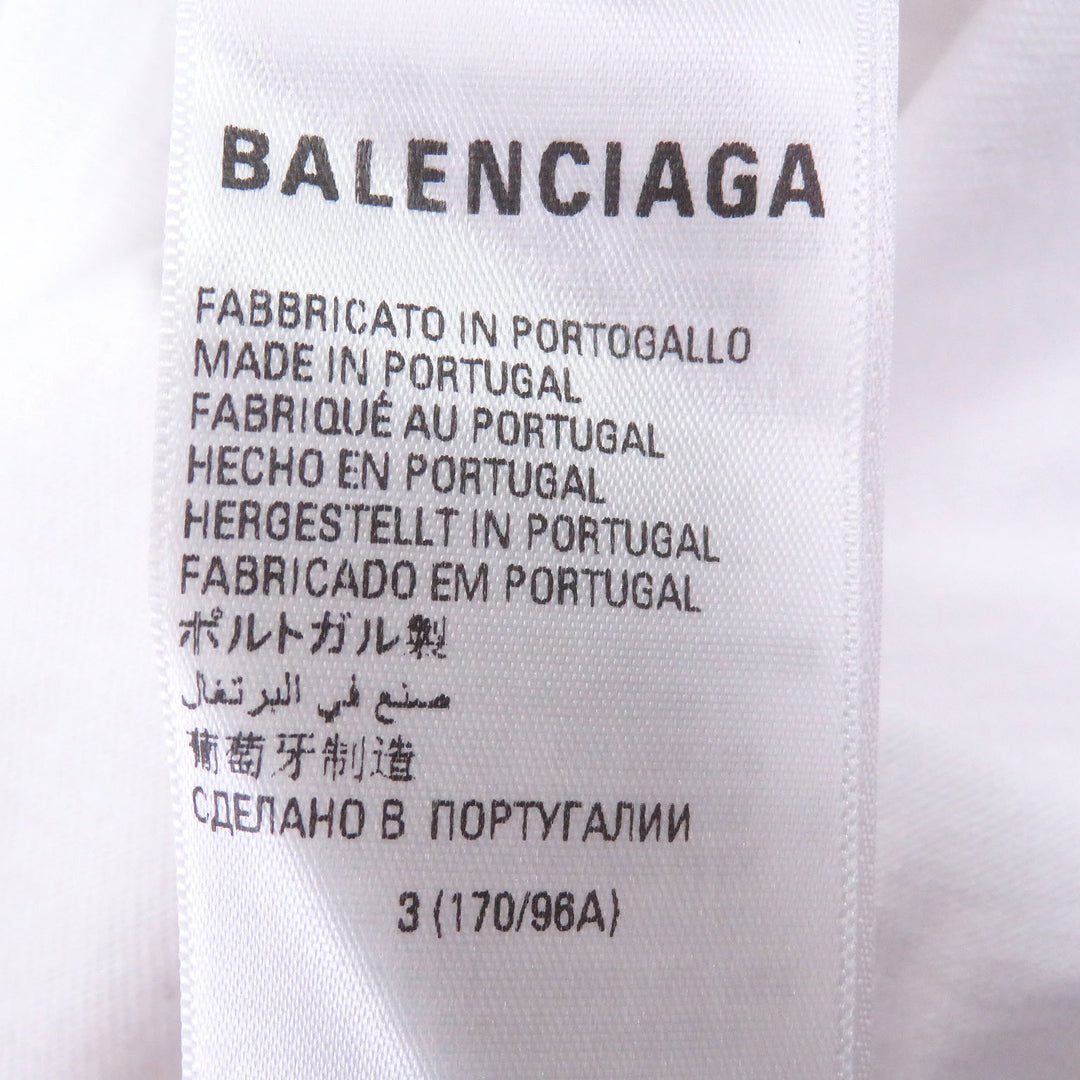 Pristine BALENCIAGA adidas Short sleeve T-shirt Trefoil logo embroidery