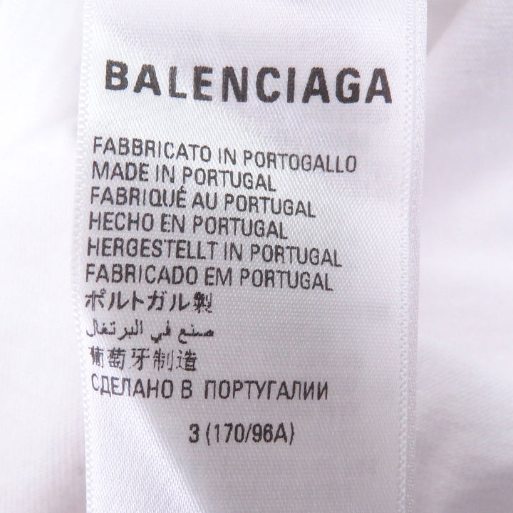 Pristine BALENCIAGA adidas Short sleeve T-shirt Trefoil logo embroidery