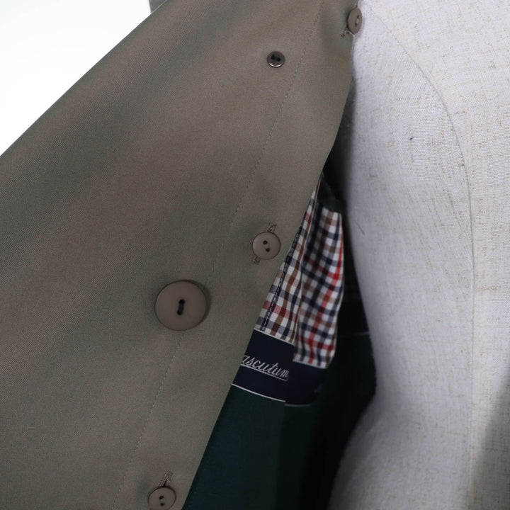 Pristine Aquascutum trench coat Half-size with wool liner khaki 6 5021350101-45