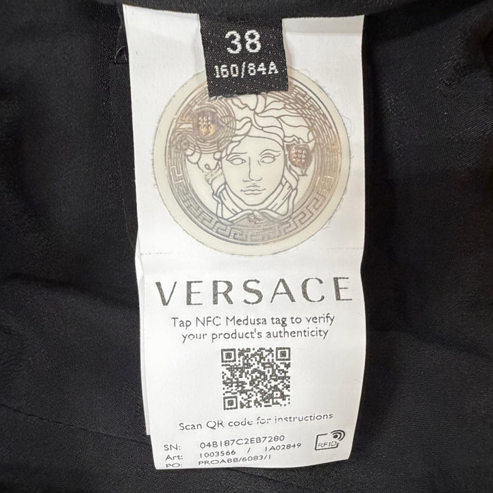 Excellent VERSACE one piece black cotton Women 38 1003566