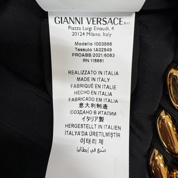 Excellent VERSACE one piece black cotton Women 38 1003566