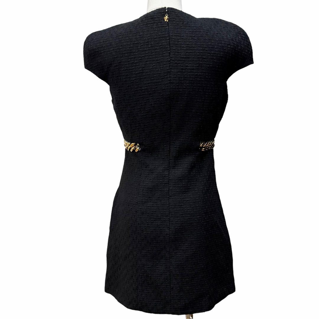 Excellent VERSACE one piece black cotton Women 38 1003566