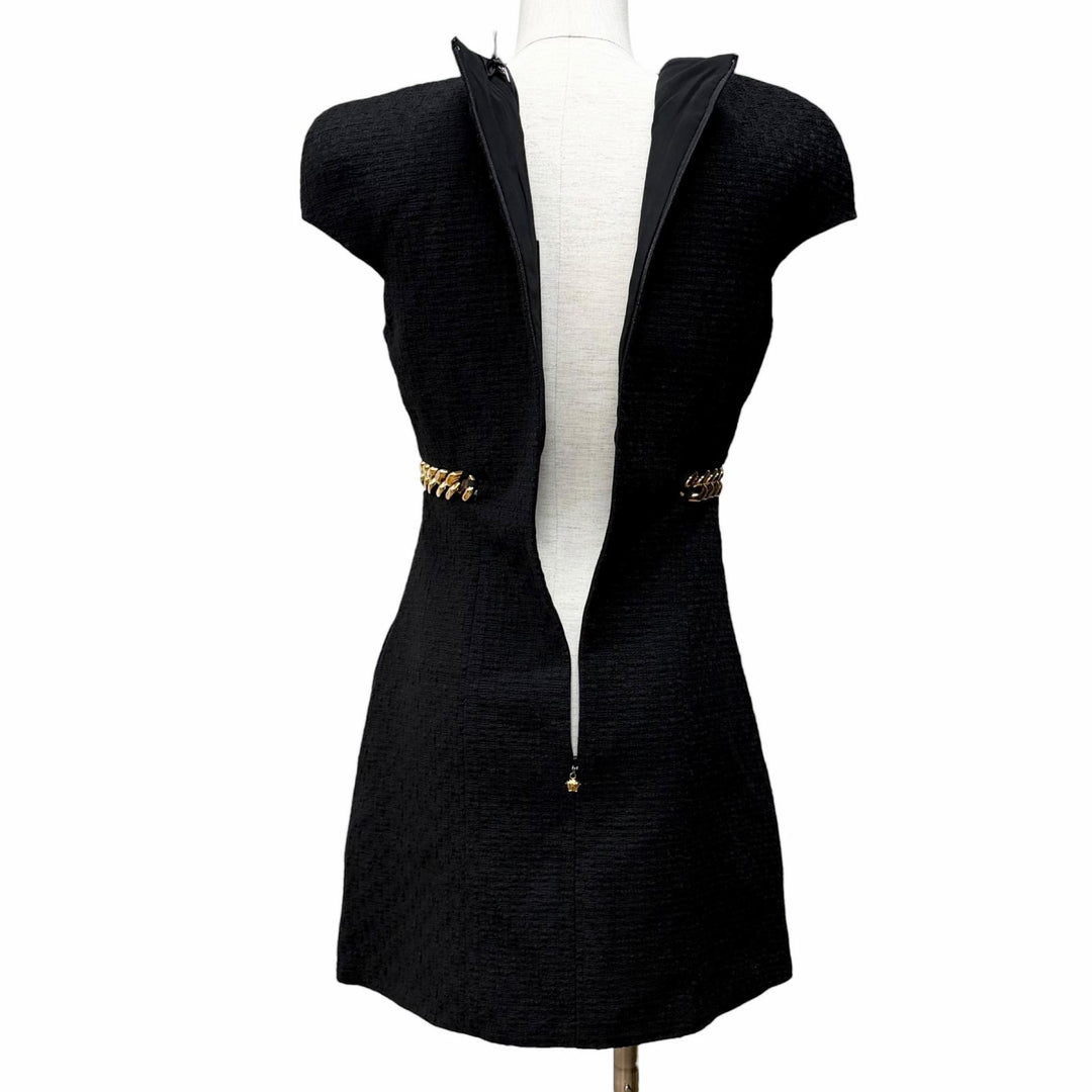 Excellent VERSACE one piece black cotton Women 38 1003566