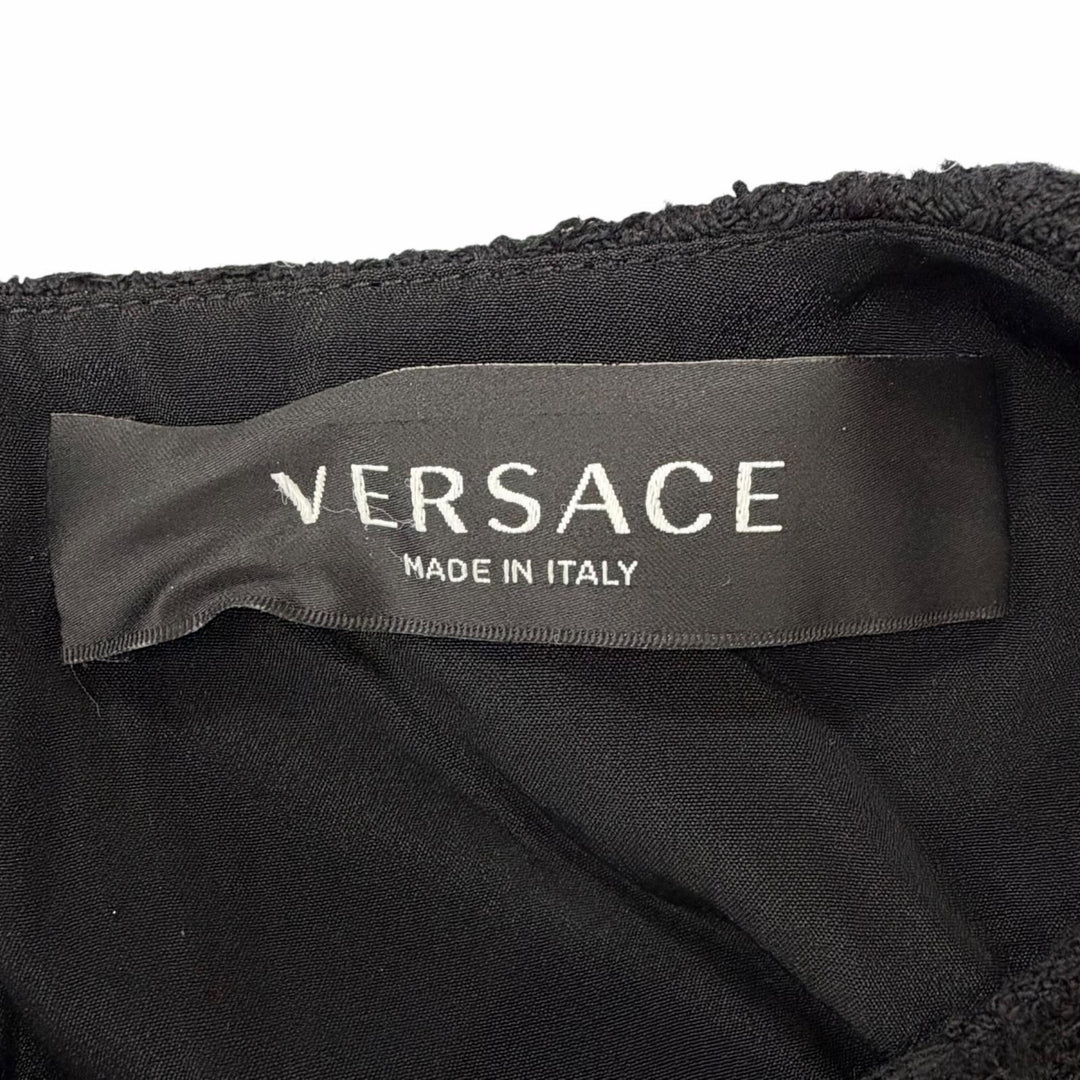 Excellent VERSACE one piece black cotton Women 38 1003566