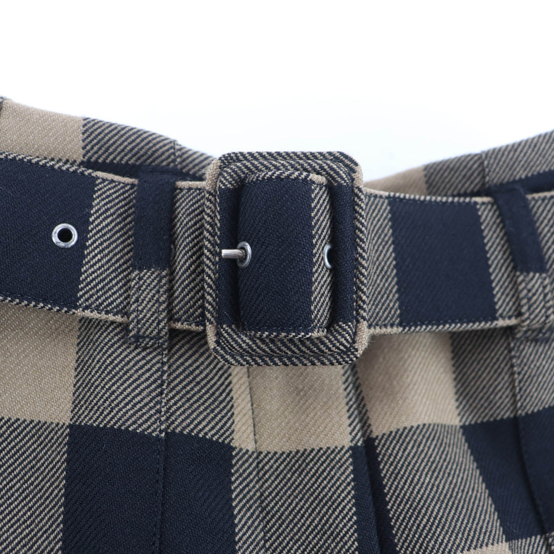 Excellent Christian Dior Shorts Culotte skirt Brown wool Women 42 041P17A1184