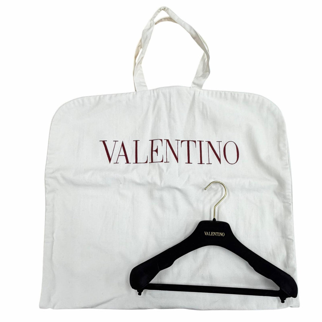 Excellent VALENTINO one piece ribbon black Virgin wool Women 38 3B3VA4C51CF
