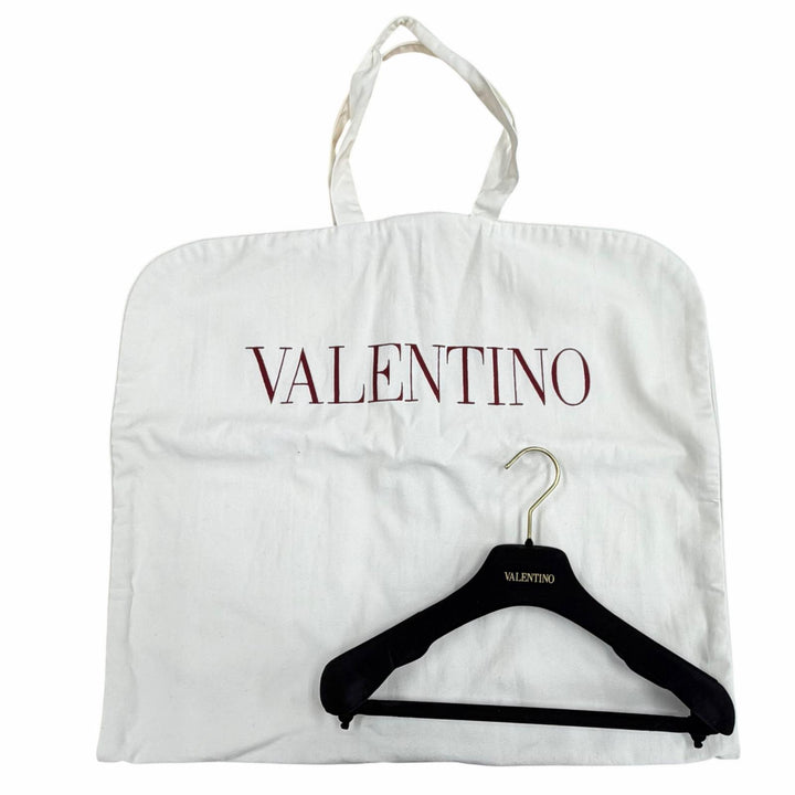 Excellent VALENTINO one piece ribbon black Virgin wool Women 38 3B3VA4C51CF