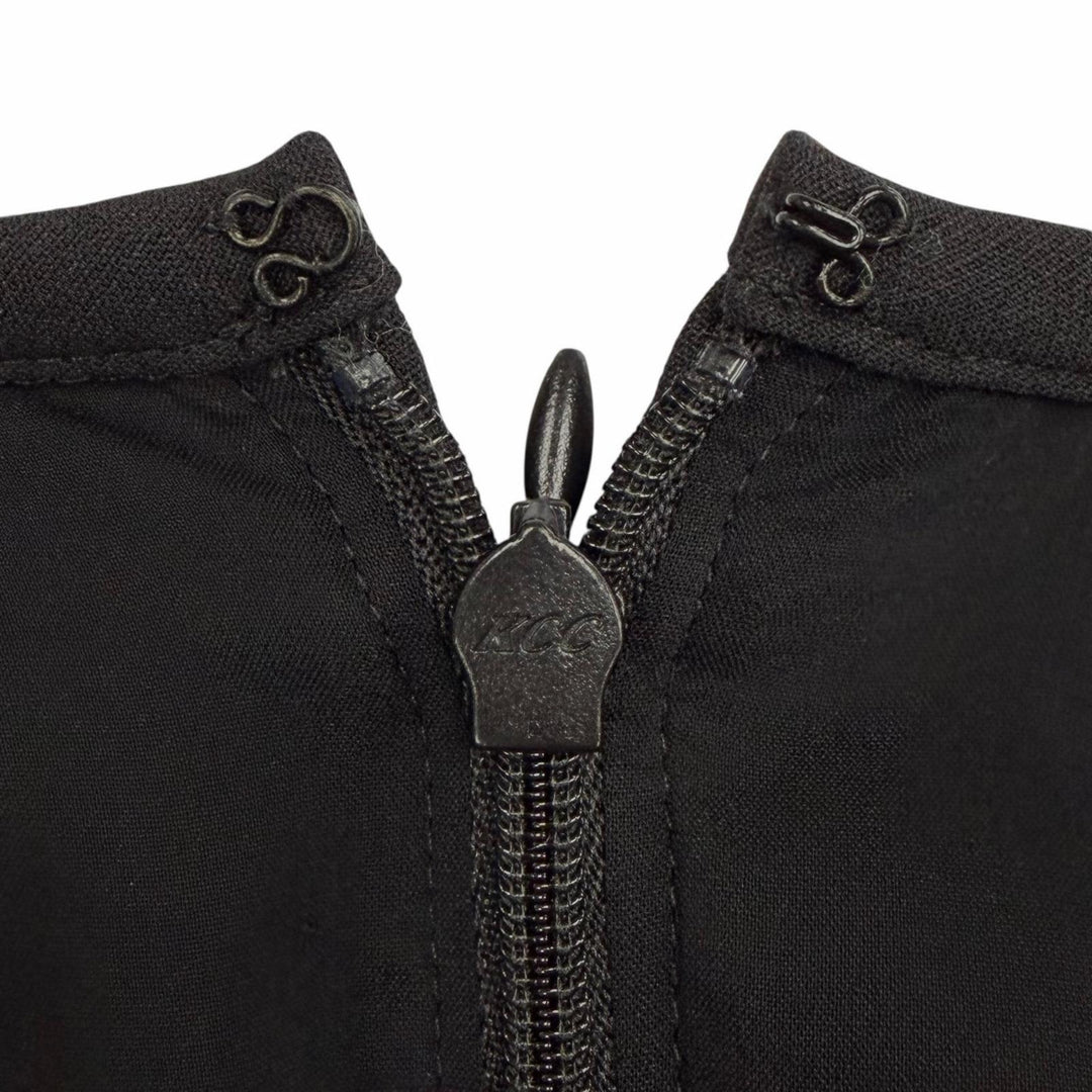Excellent VALENTINO one piece ribbon black Virgin wool Women 38 3B3VA4C51CF