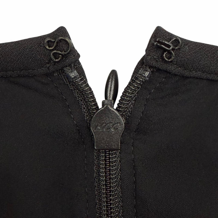 Excellent VALENTINO one piece ribbon black Virgin wool Women 38 3B3VA4C51CF