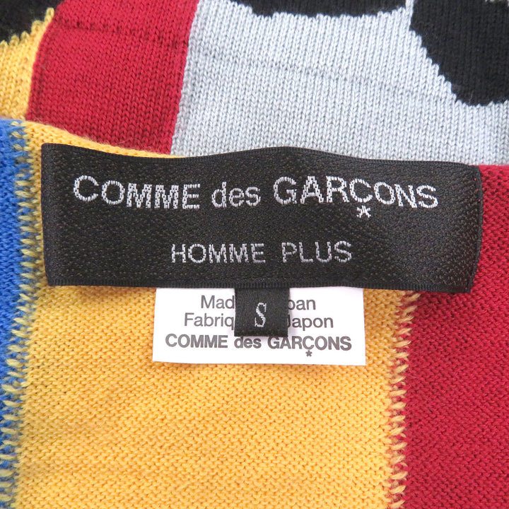 Excellent COMME des GARCONS HOMME PLUS sweater Color-block knit