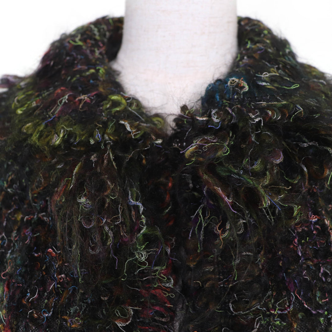 Excellent CHANEL two-piece set COCO Button Jacket and Skirt mohair 36 03A P22325