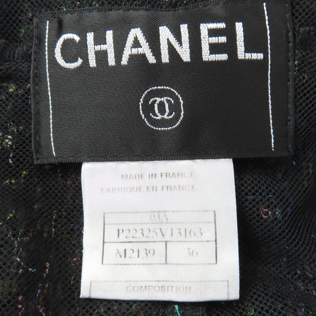 Excellent CHANEL two-piece set COCO Button Jacket and Skirt mohair 36 03A P22325