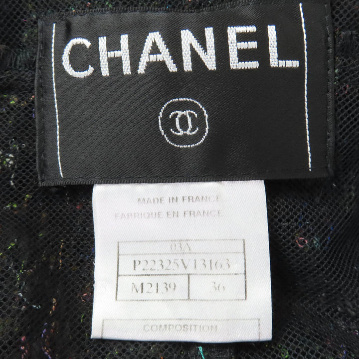 Excellent CHANEL two-piece set COCO Button Jacket and Skirt mohair 36 03A P22325