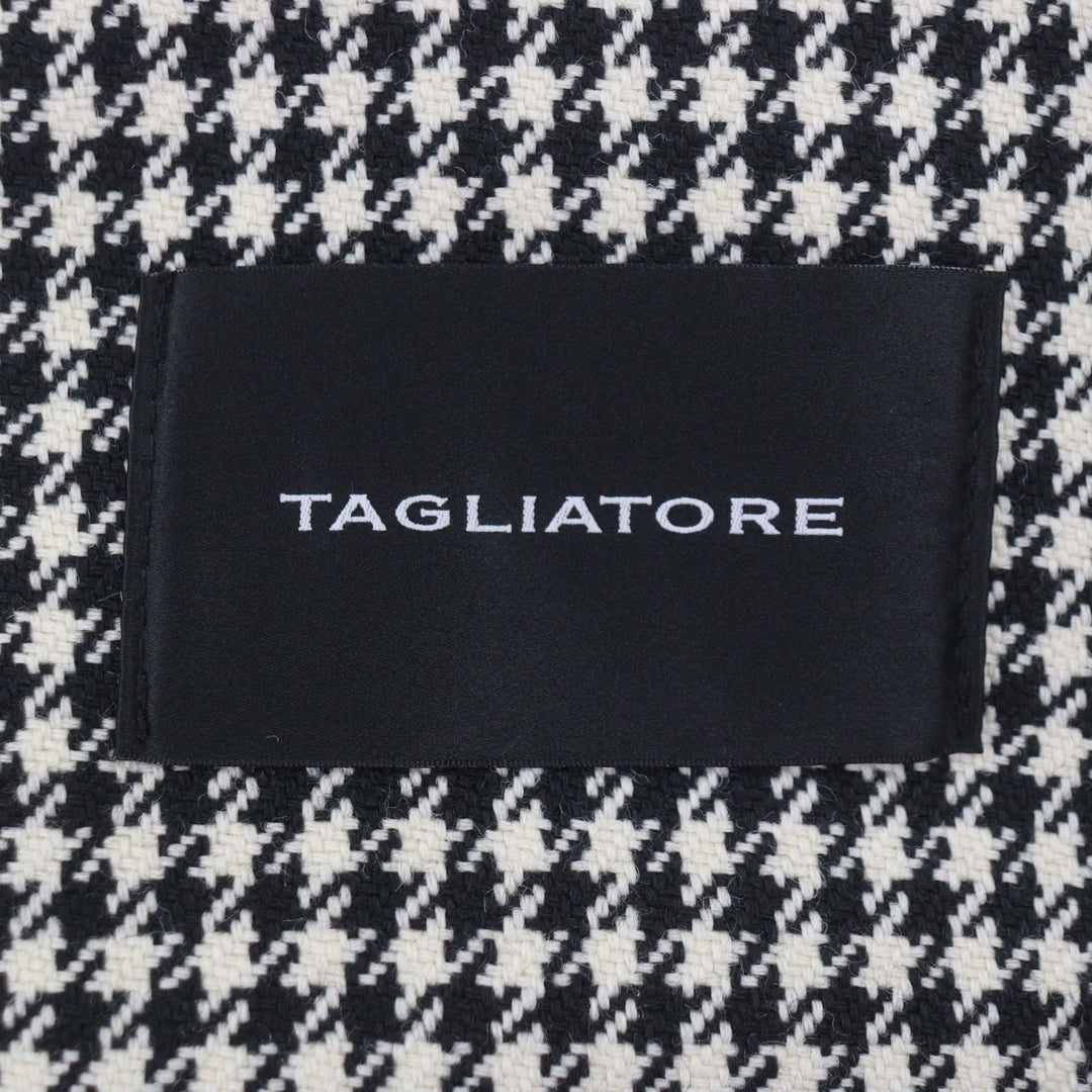 Pristine TAGLIATORE trench coat black wool mens 48