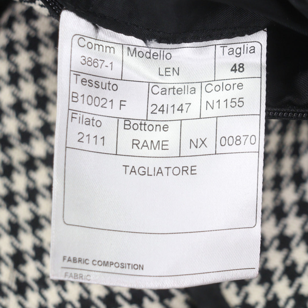 Pristine TAGLIATORE trench coat black wool mens 48