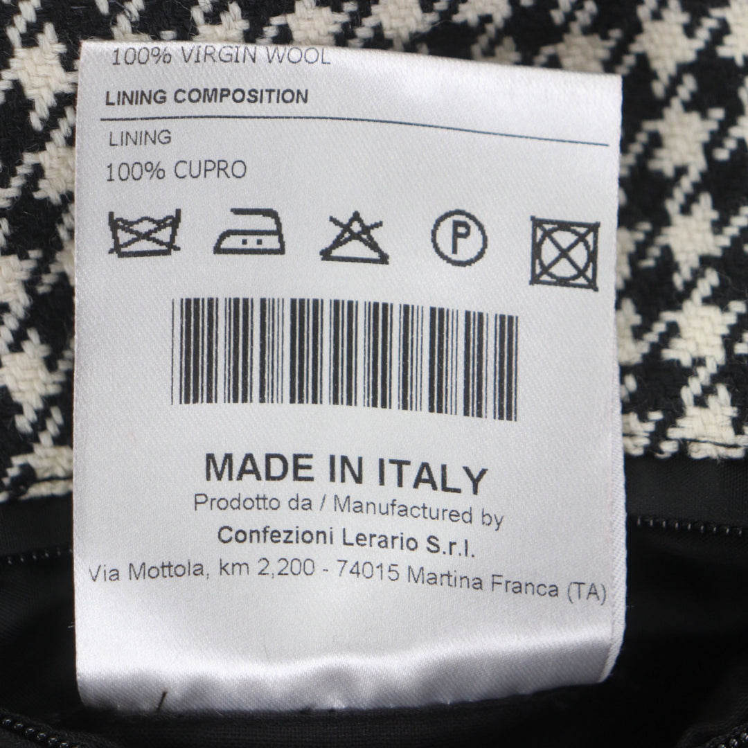 Pristine TAGLIATORE trench coat black wool mens 48