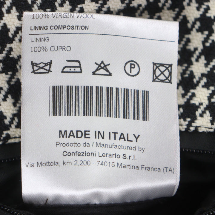 Pristine TAGLIATORE trench coat black wool mens 48