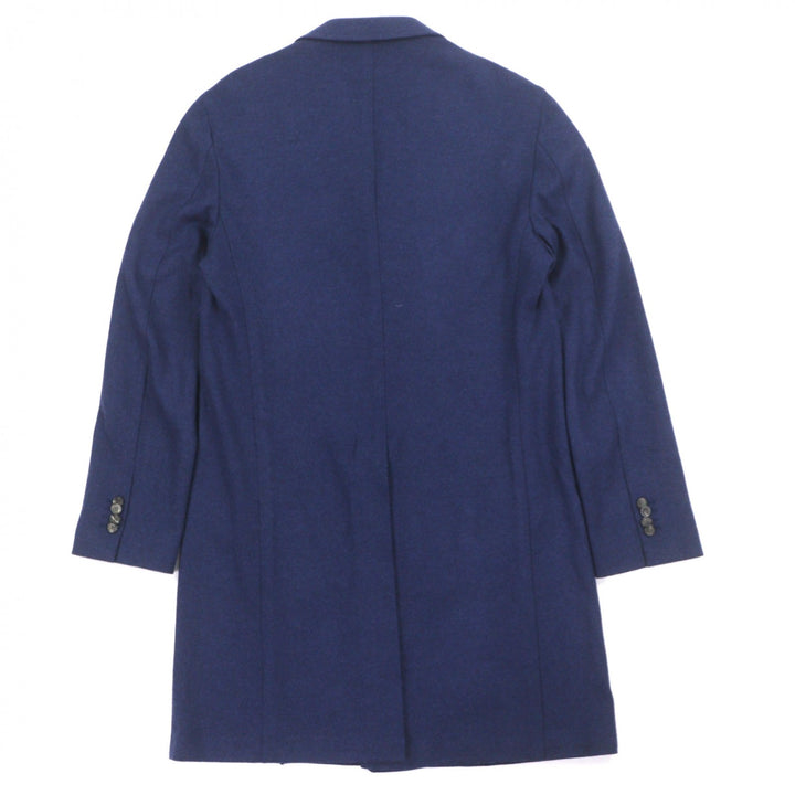 Excellent Sartorio Chester coat single Navy wool mens 48