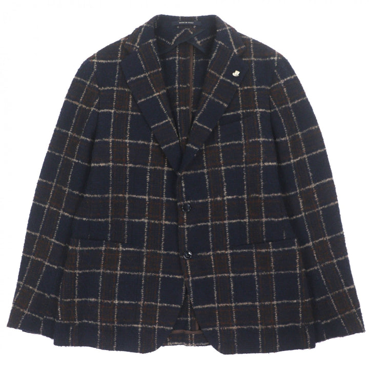 Excellent TAGLIATORE tailored jacket Navy wool mens 50