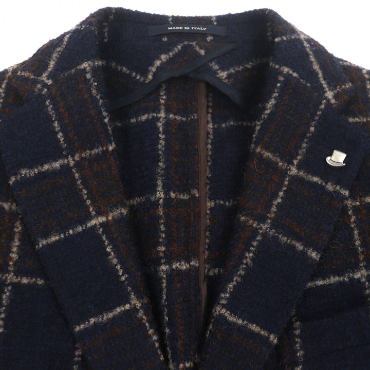 Excellent TAGLIATORE tailored jacket Navy wool mens 50