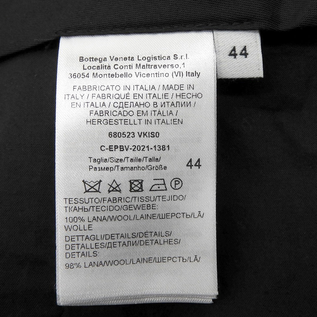 Pristine BOTTEGAVENETA Pants Sideline Tapered black wool mens 44 680523
