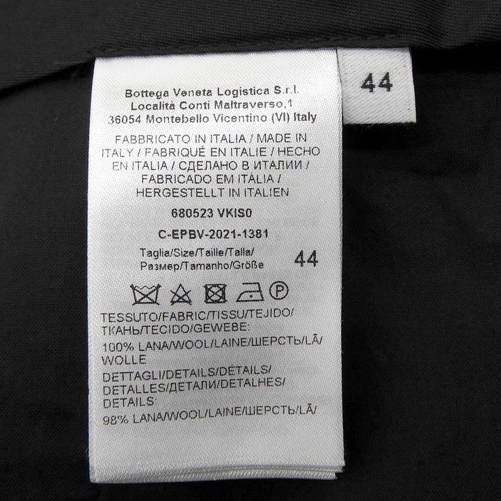 Pristine BOTTEGAVENETA Pants Sideline Tapered black wool mens 44 680523