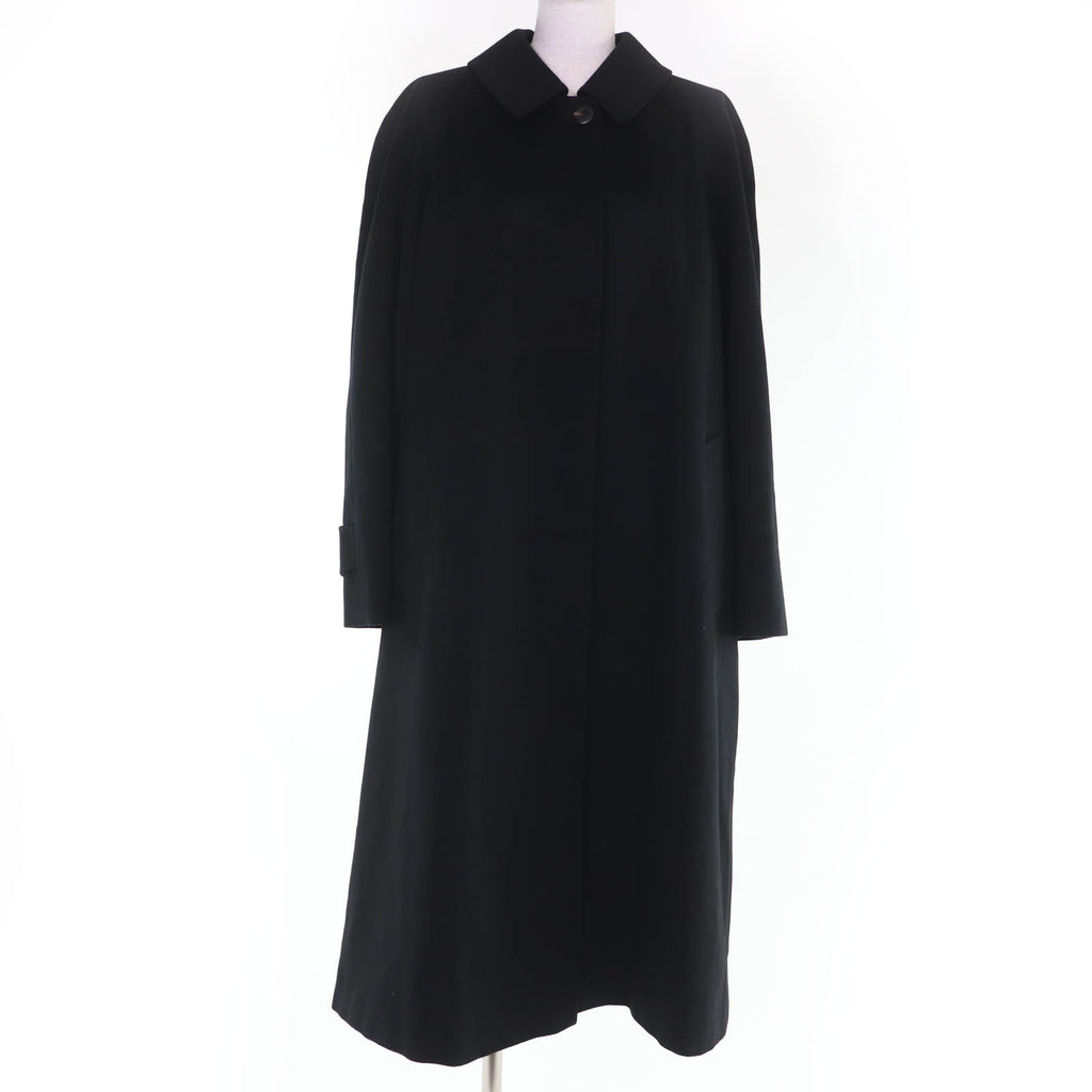 Excellent Burberrys coat Concealed placket, long length black
