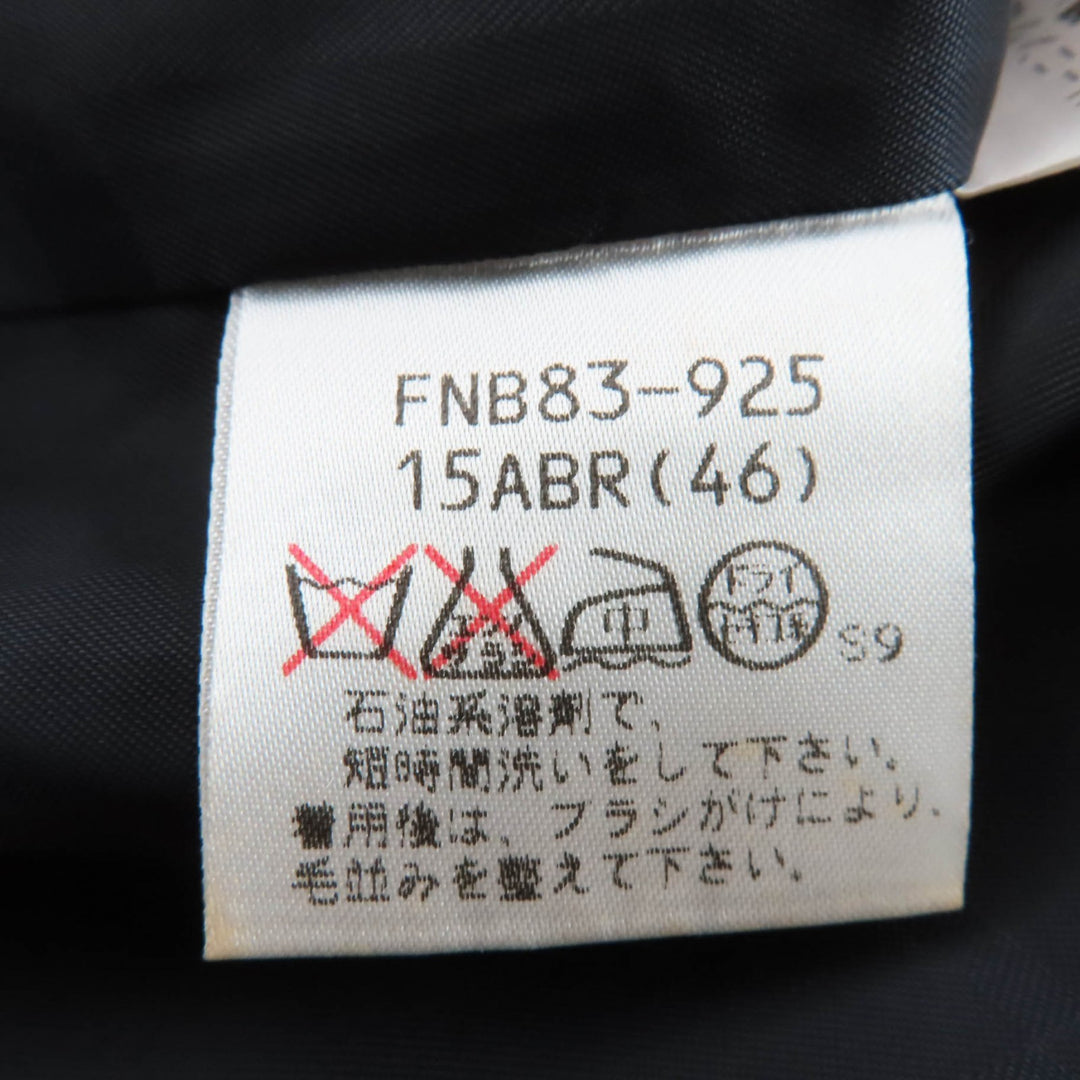 Excellent Burberrys coat Concealed placket, long length black cashmere Women 46