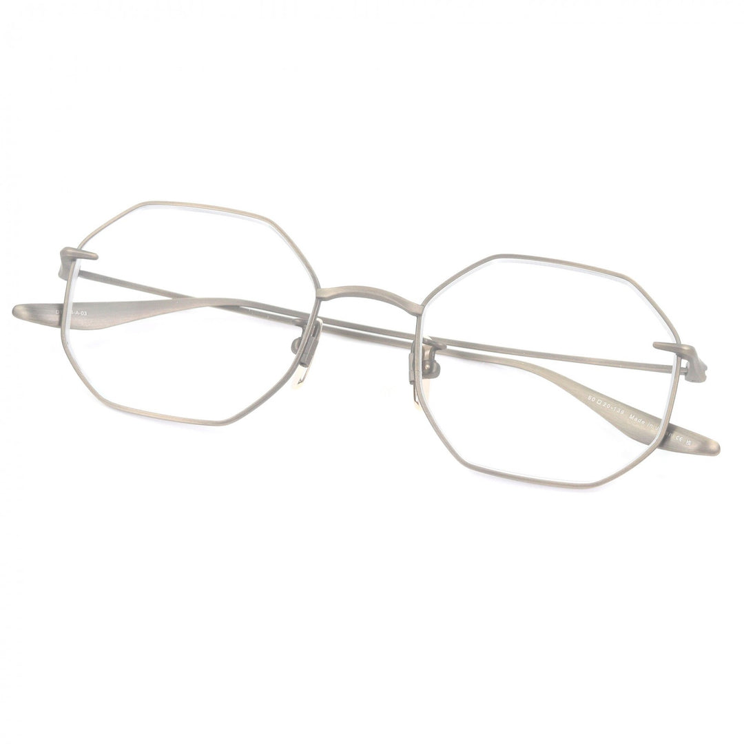 Pristine DITA Glasses BELIEVER-TWO Octagon antique gold DTX174-A-03