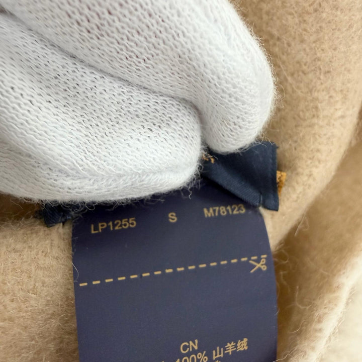 Excellent LOUIS VUITTON Scarf muffler reykjavik Monogram beige cashmere M78123