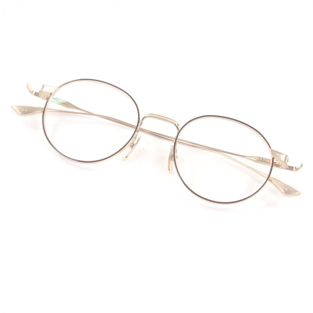 Pristine DITA Glasses JOURNEY-TWO 2024 FALL Boston Frame Matt gold
