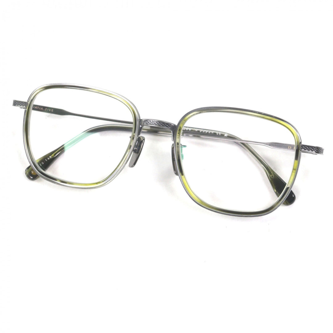 Pristine DITA Glasses AVIATIA-FIVE Marble Clear green mens DTX454