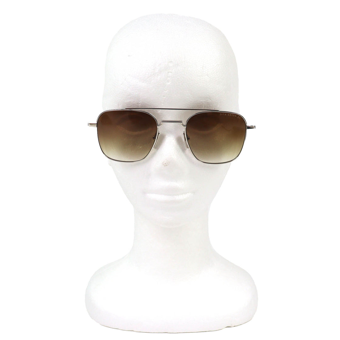 Pristine DITA sunglasses ARTOA.27 Two-bridge Square Silver mens DTS163