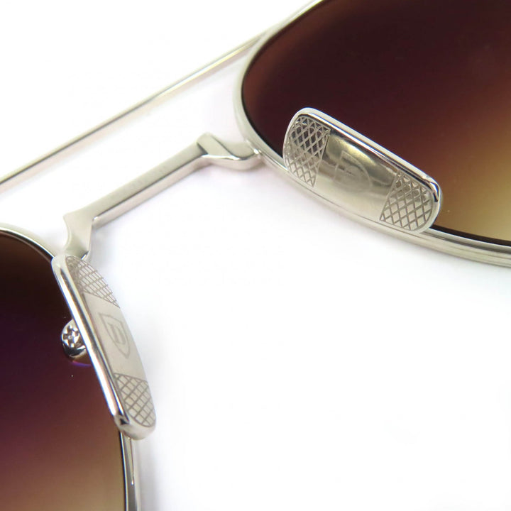 Pristine DITA sunglasses ARTOA.27 Two-bridge Square Silver mens DTS163