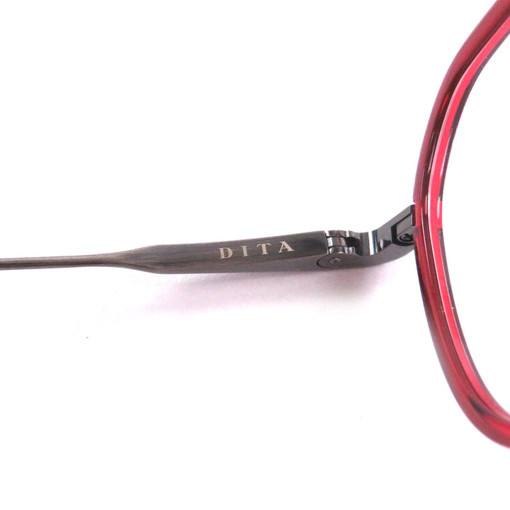 Pristine DITA Glasses AVIATIA-FOUR Clear red mens DTX453-A-03
