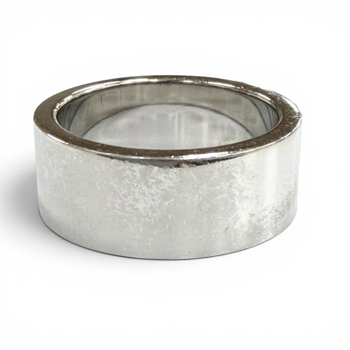 Great Maison Margiela Ring ring Logo engraving Silver 925 mens