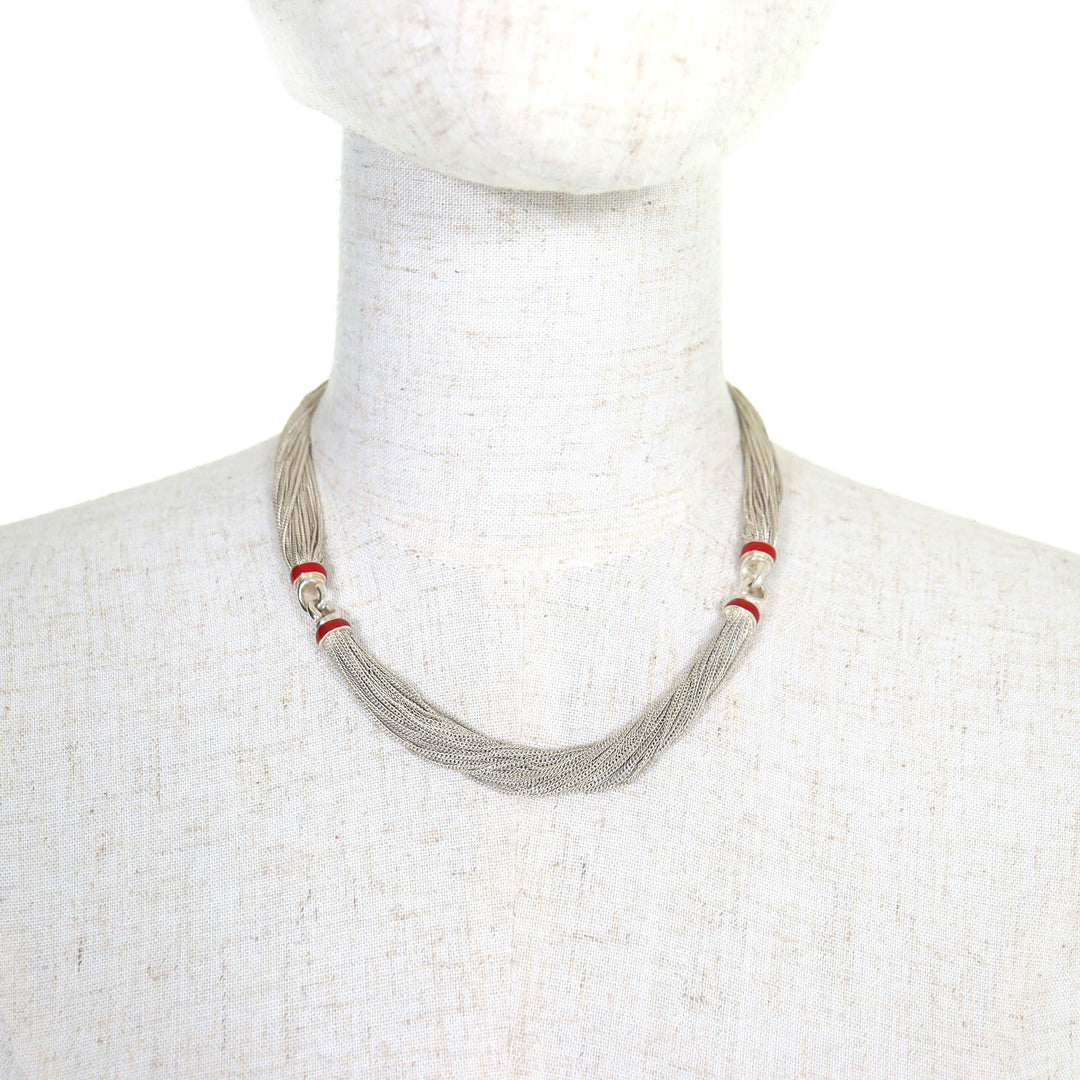 Great TIFFANY&Co. Necklace Multi-strand Necklace, Total Length 17.1"" Silver 925