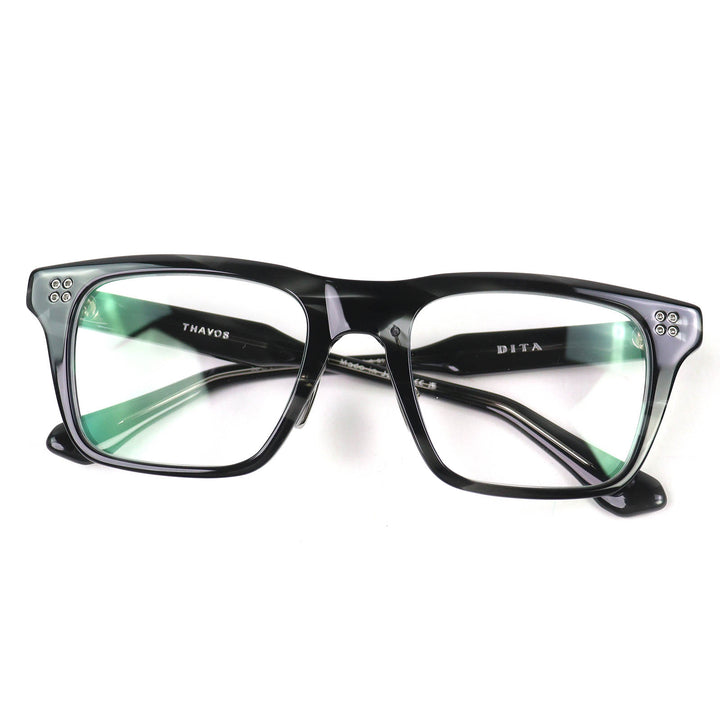 Great DITA Glasses THAVOS Square Clear Black Marble mens DTX713