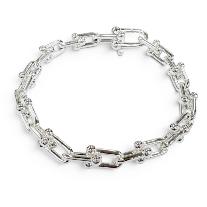 Excellent TIFFANY&Co. bracelet Small Link Bracelet 24 frames Silver AG925 Women