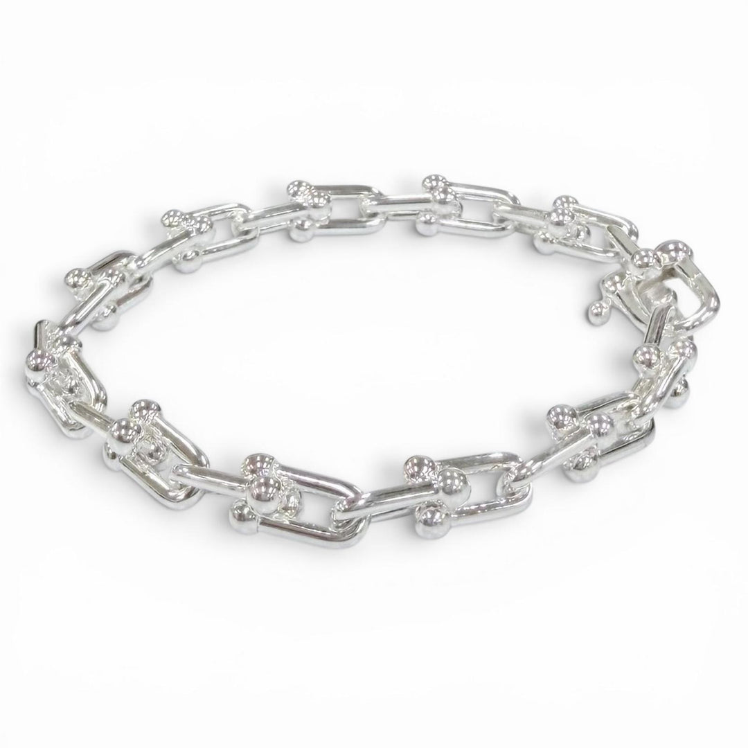 Excellent TIFFANY&Co. bracelet Small Link Bracelet 24 frames Silver AG925 Women