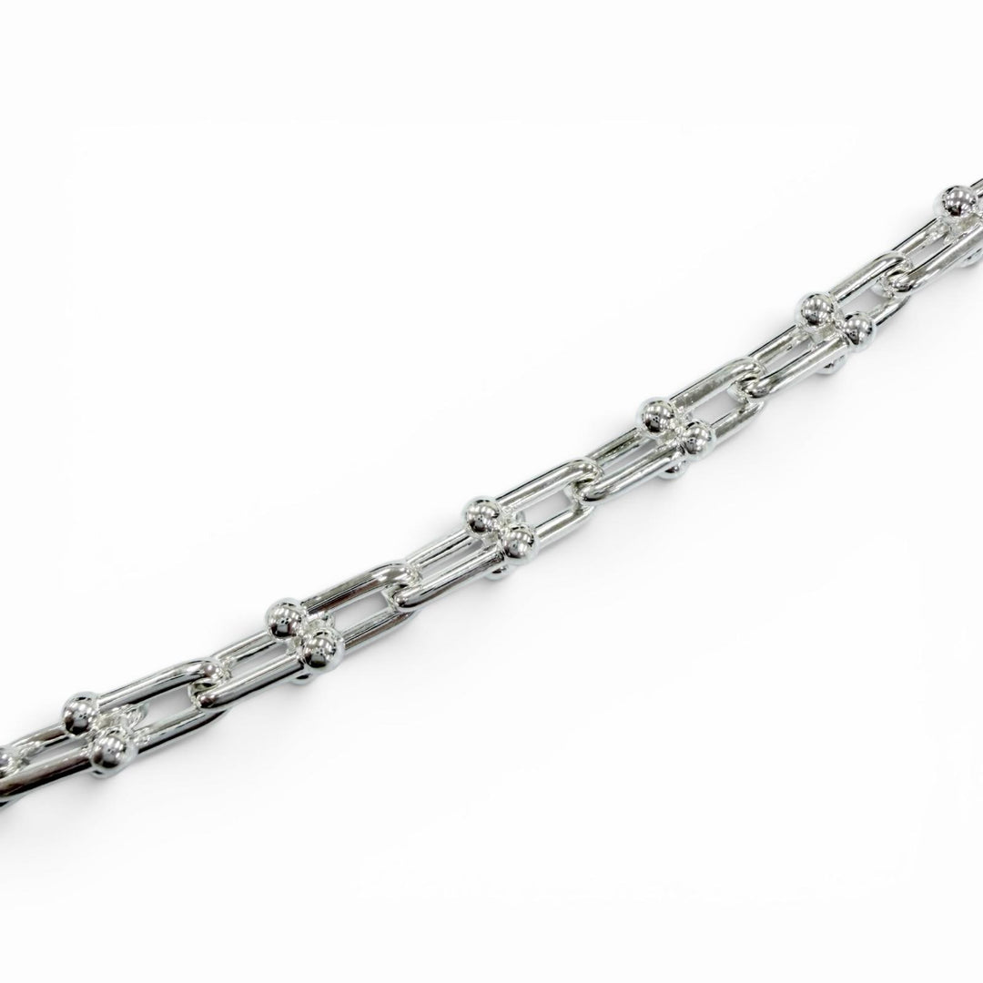 Excellent TIFFANY&Co. bracelet Small Link Bracelet 24 frames Silver AG925 Women