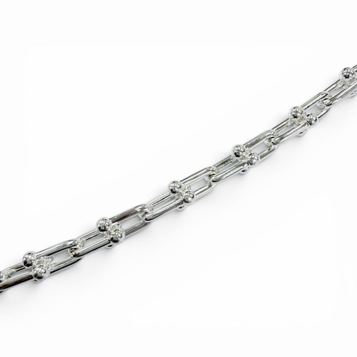 Excellent TIFFANY&Co. bracelet Small Link Bracelet 24 frames Silver AG925 Women