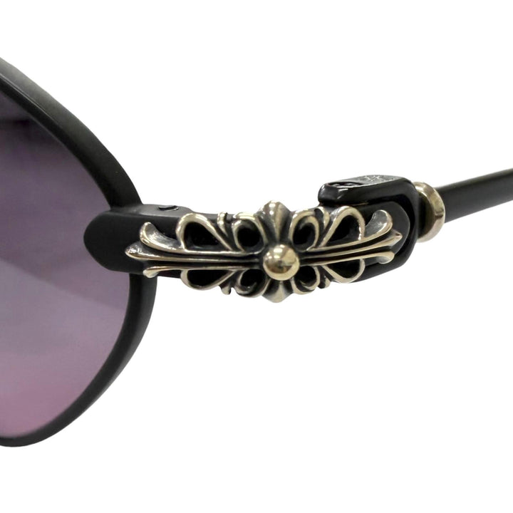 Excellent CHROME HEARTS sunglasses DIAMOND DOG Floral cross